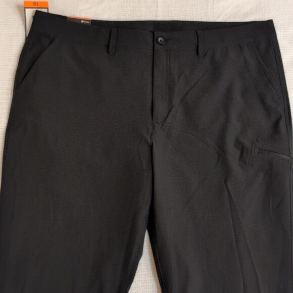 Eddie Bauer 16 Black Ripstop Crop Pants, NEW - Picture 6 of 12